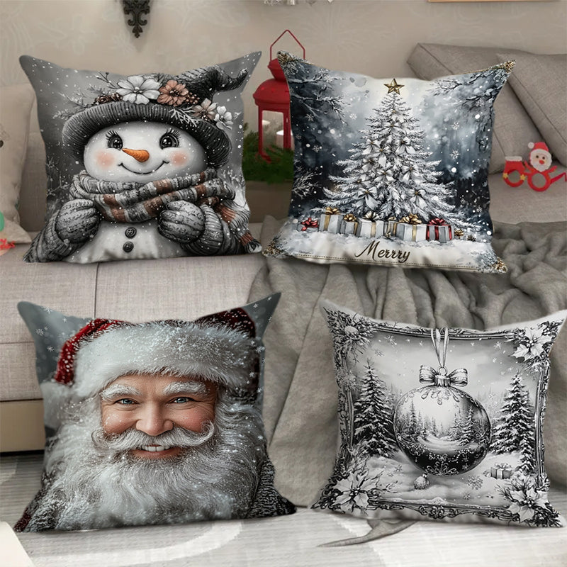 18*18" Kerstkussenhoes🎅Koop 1 krijg 1 gratis（2 STUKS）🎄