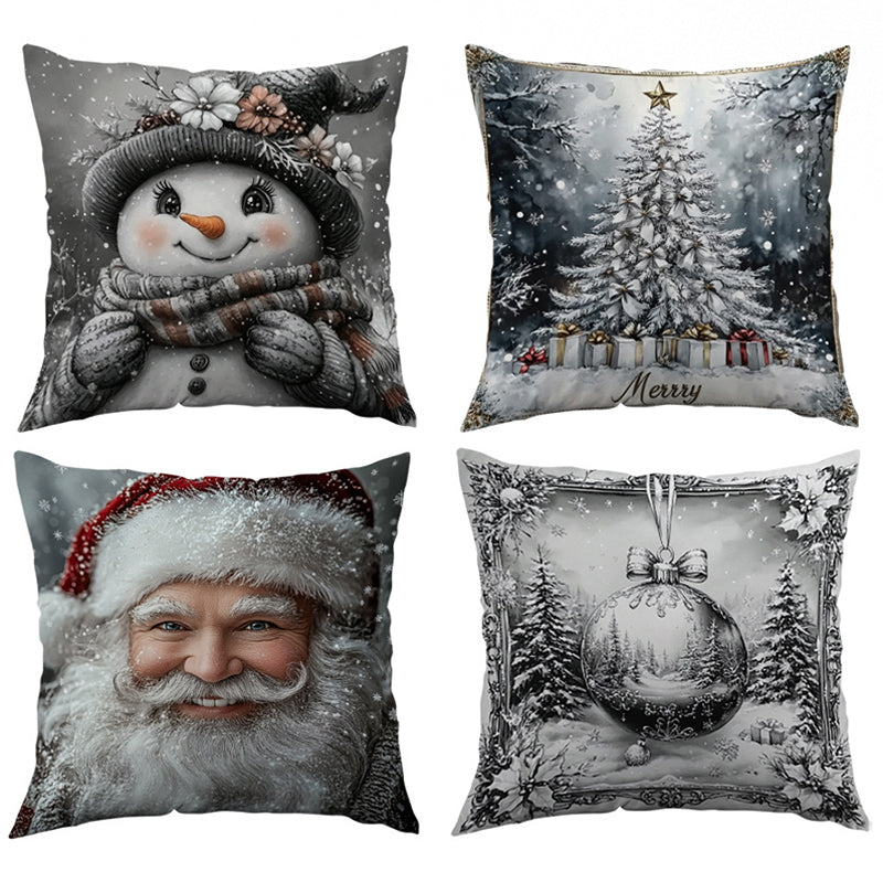 18*18" Kerstkussenhoes🎅Koop 1 krijg 1 gratis（2 STUKS）🎄