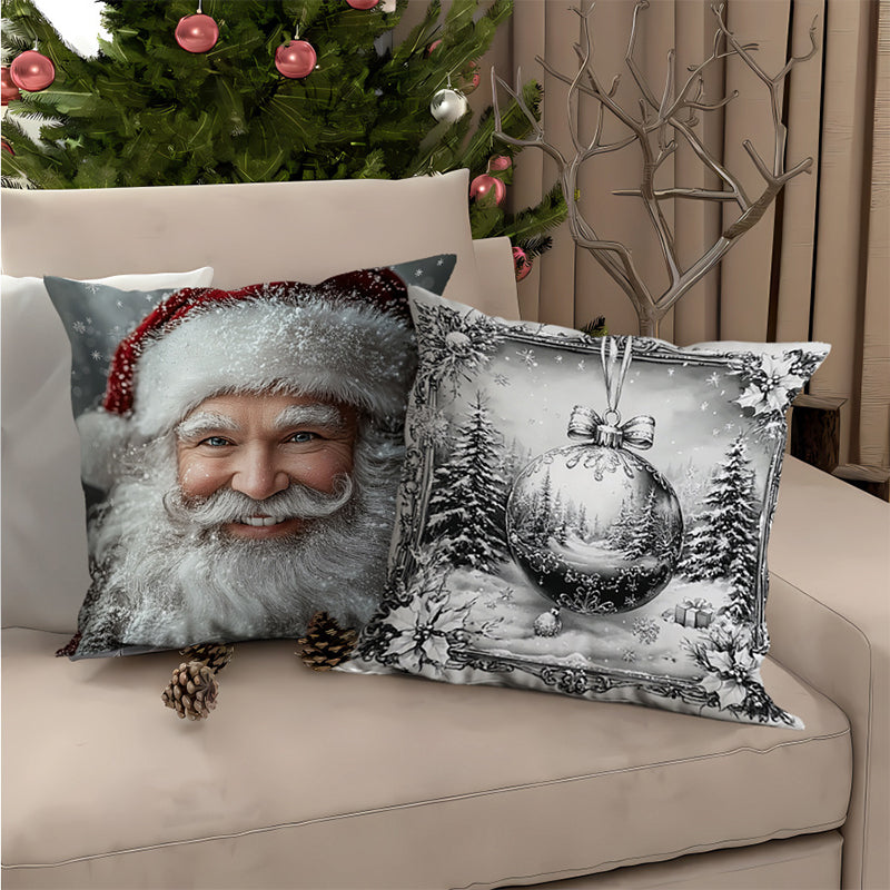 18*18" Kerstkussenhoes🎅Koop 1 krijg 1 gratis（2 STUKS）🎄