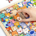 🔥Nieuw model gelanceerd✨ DIY houten kattenpuzzellijst – Verf, maak en toon je favoriete foto's!