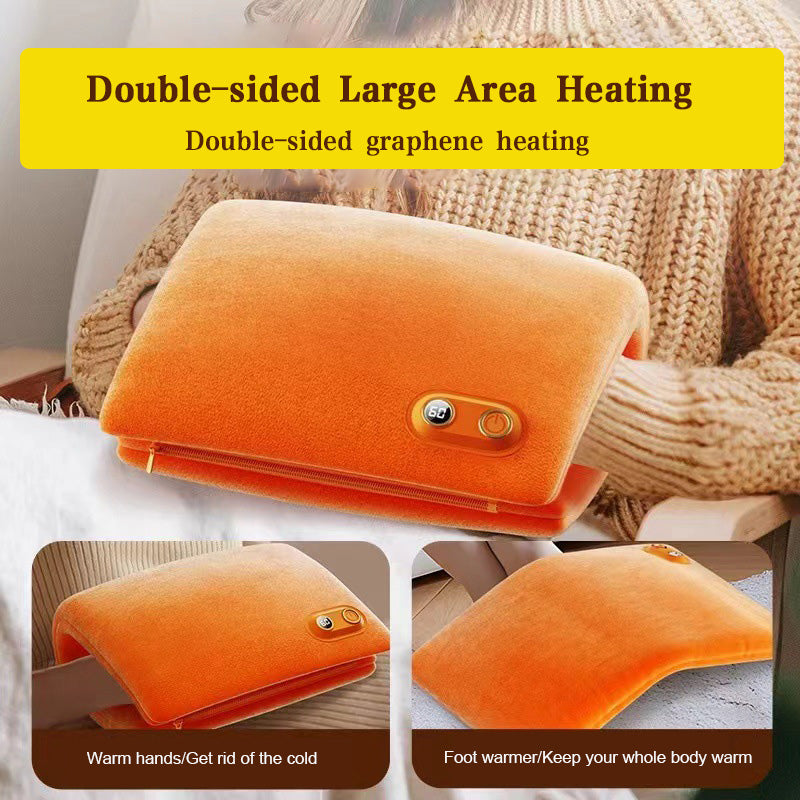 🔥❄️ Grafeen USB Oplaadbare Multifunctionele Handwarmer – 1-Sec Snel Verwarming, 10-Uur Warmte & Dubbelzijdig Heizen（Perfect voor Winter!）
