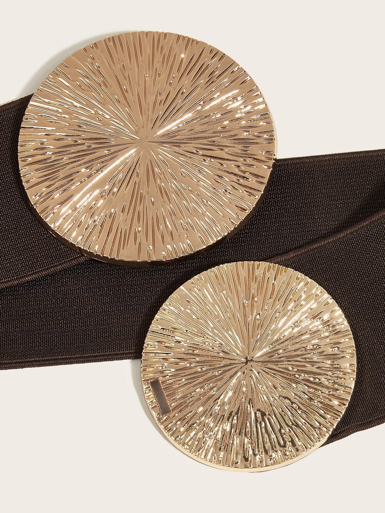 Vintage gouden gesp hoge elastische riem voor dames🎁