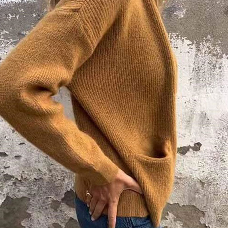 🎁2026 Nieuw binnen 50% KORTING💥🔥Zachte & warme gebreide damesjas met rits – pluist niet🧥