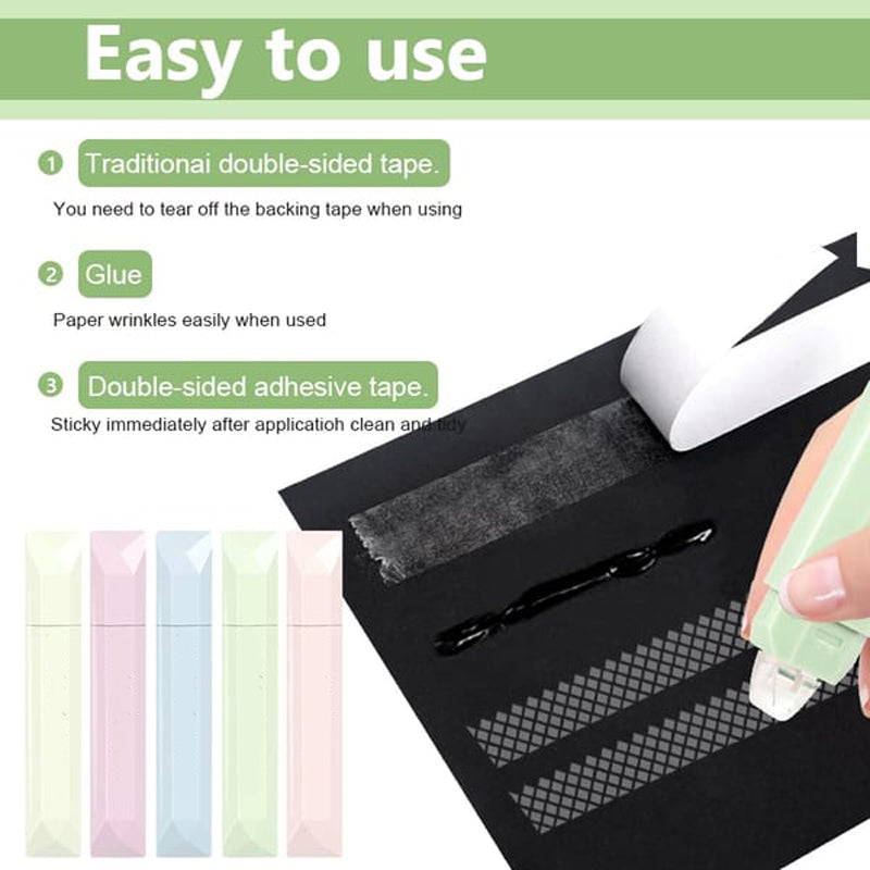 4PCS dubbelzijdige plakbandroller voor ambachten