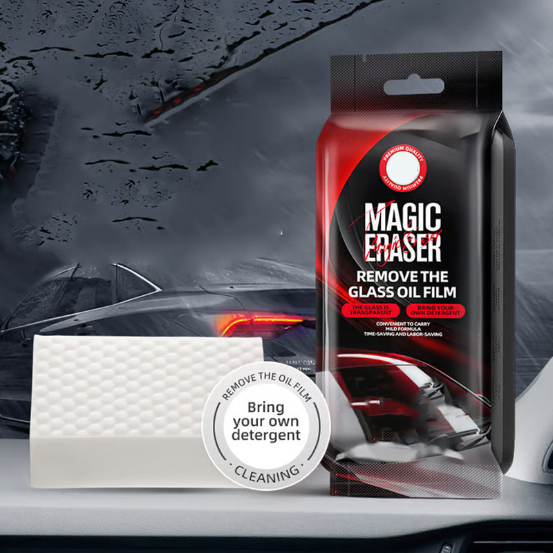 🔥 50% KORTING ! ✨ Autoglas Magic Spons - Verwijder Vogeluitwerpselen, Veilig PH7, Direct Schoon Zicht 🚗✨