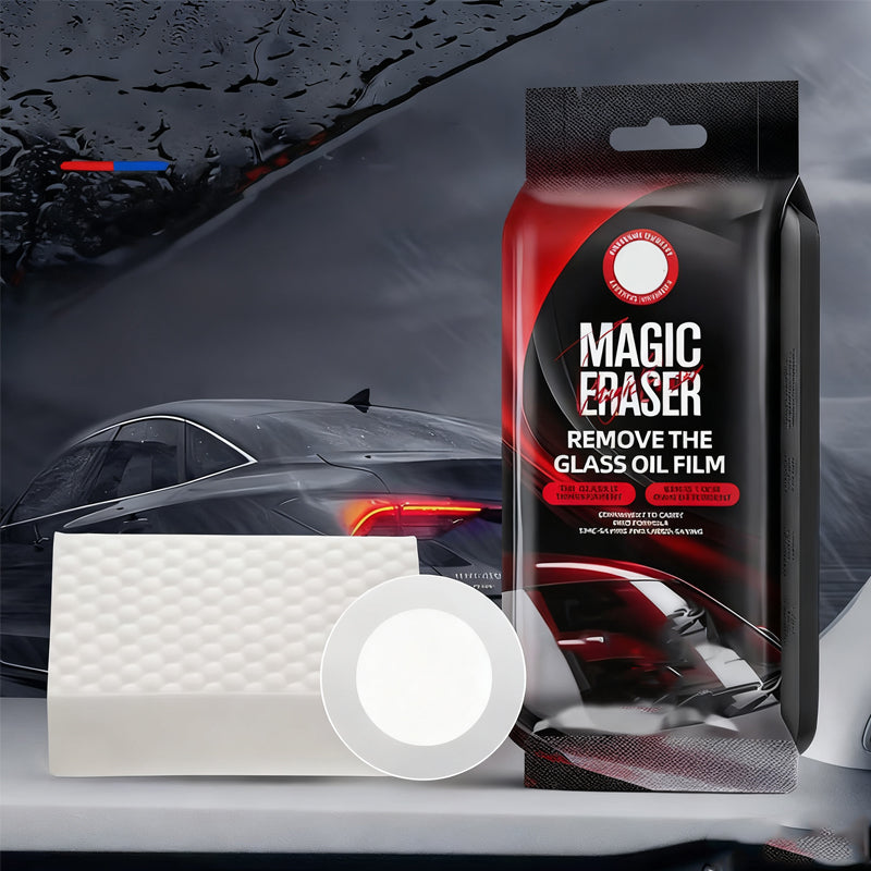 🔥 50% KORTING ! ✨ Autoglas Magic Spons - Verwijder Vogeluitwerpselen, Veilig PH7, Direct Schoon Zicht 🚗✨