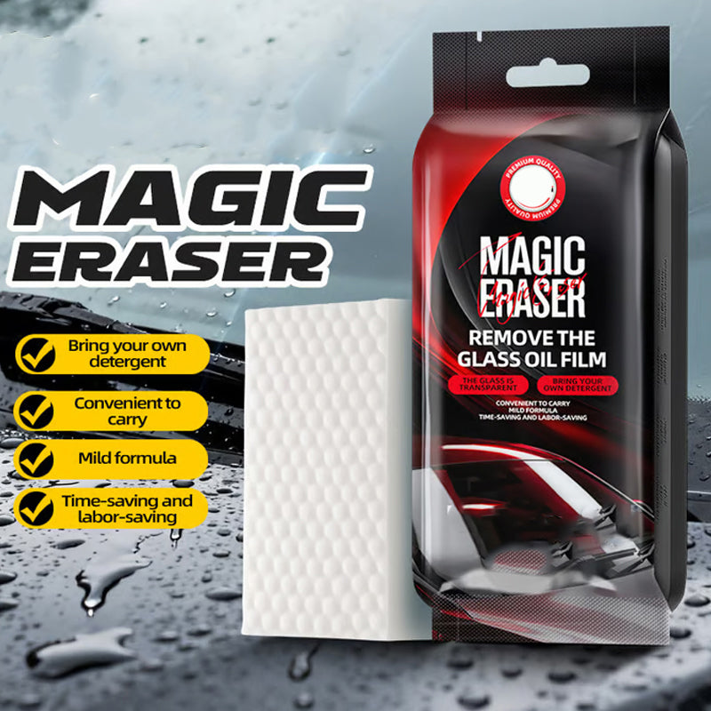 🔥 50% KORTING ! ✨ Autoglas Magic Spons - Verwijder Vogeluitwerpselen, Veilig PH7, Direct Schoon Zicht 🚗✨