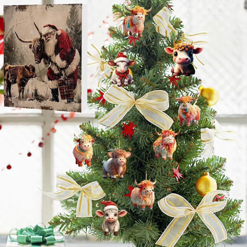 Adventskalender met Hoogland Koe Ontwerp