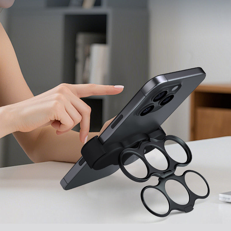 🔥Hot Sale🔥Dubbele ring met drie vingers en clip aan de achterkant