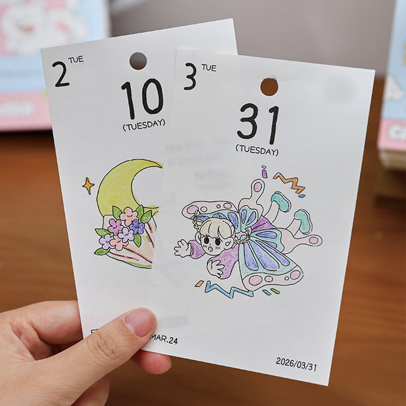 2026 Interactieve dagelijkse kleurkalender
