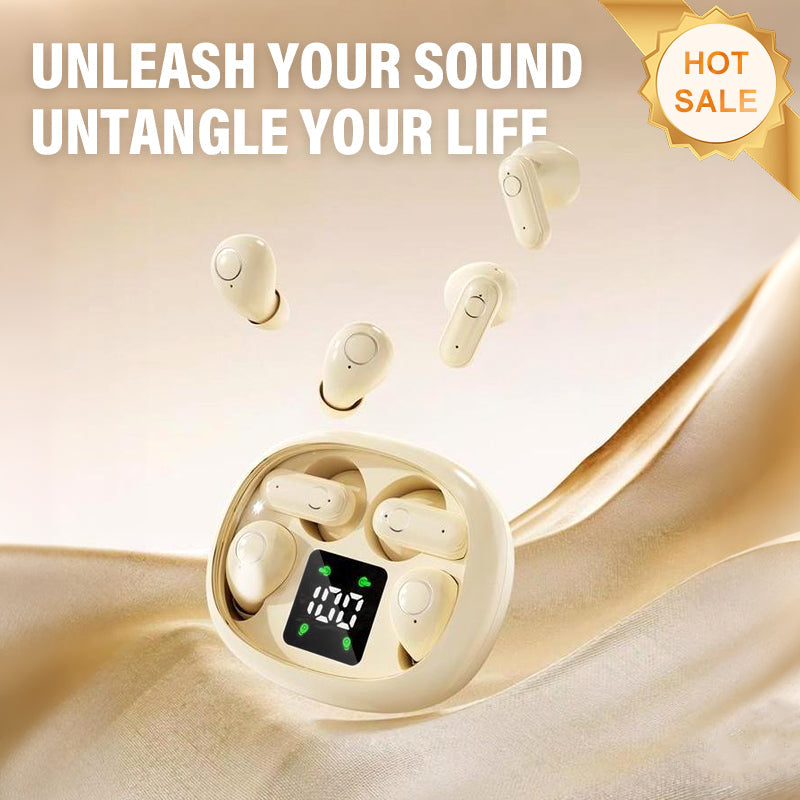 🔥LAATSTE DAG AANBIEDING - 50% KORTING🎁 Draadloze Bluetooth-headset voor twee personen met LED-oplaadcase