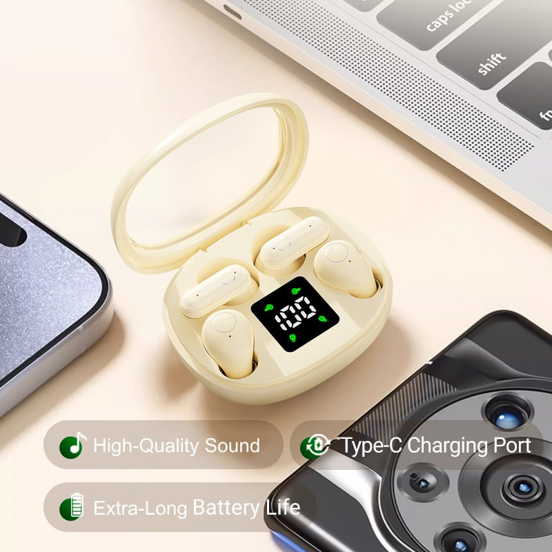 🔥LAATSTE DAG AANBIEDING - 50% KORTING🎁 Draadloze Bluetooth-headset voor twee personen met LED-oplaadcase