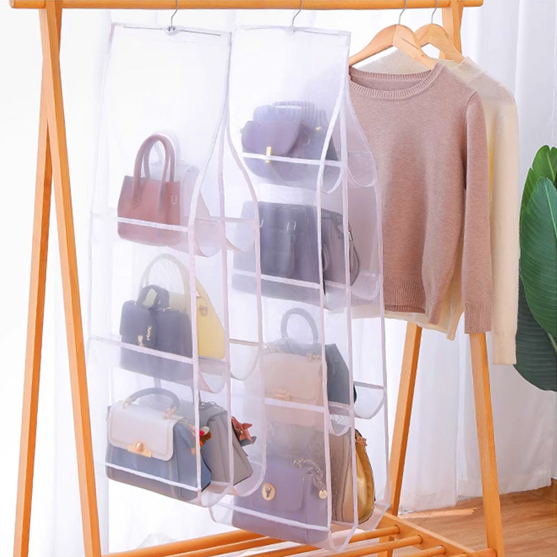 🎄Kerstpromotie 50% KORTING🔥Hangende handtas stofdichte organizer met 6/8 grote zakken