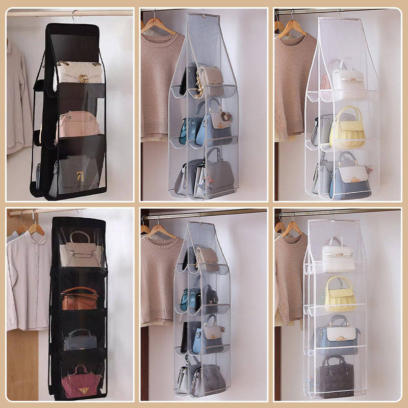 🎄Kerstpromotie 50% KORTING🔥Hangende handtas stofdichte organizer met 6/8 grote zakken