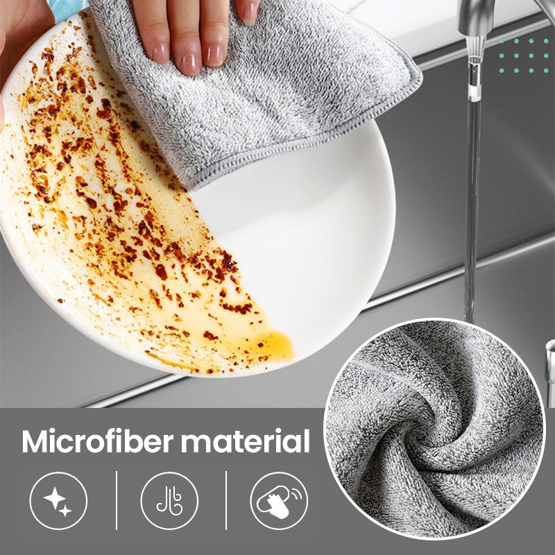 Bamboe Houtskool Microvezel Schoonmaakdoek