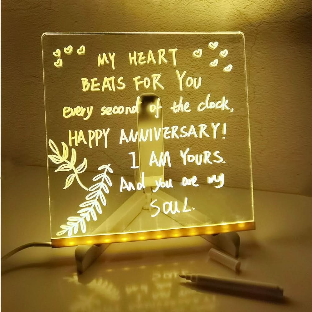 🎁 Perfect Sinterklaas Cadeau! 🎄 LED Lichtbord + 7 Gratis Pennen – Creatief & Gezellig!