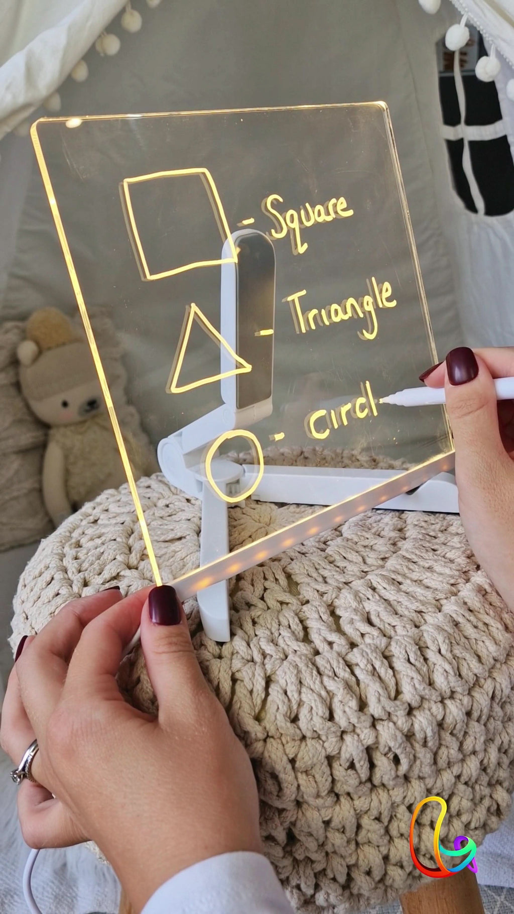 🎁 Perfect Sinterklaas Cadeau! 🎄 LED Lichtbord + 7 Gratis Pennen – Creatief & Gezellig!