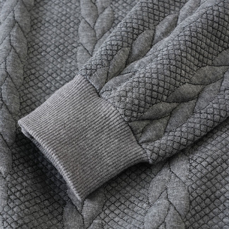 🔥 Heren Kabeltrui met Halve Rits – Comfort & Stijl voor Elke Gelegenheid ❄️
