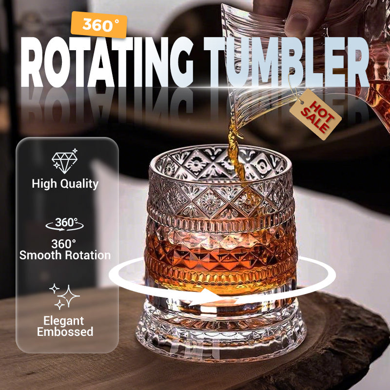🥛💎Nieuwjaarsaanbieding 53% korting! ✨🔥 360° draaibaar whiskyglas
