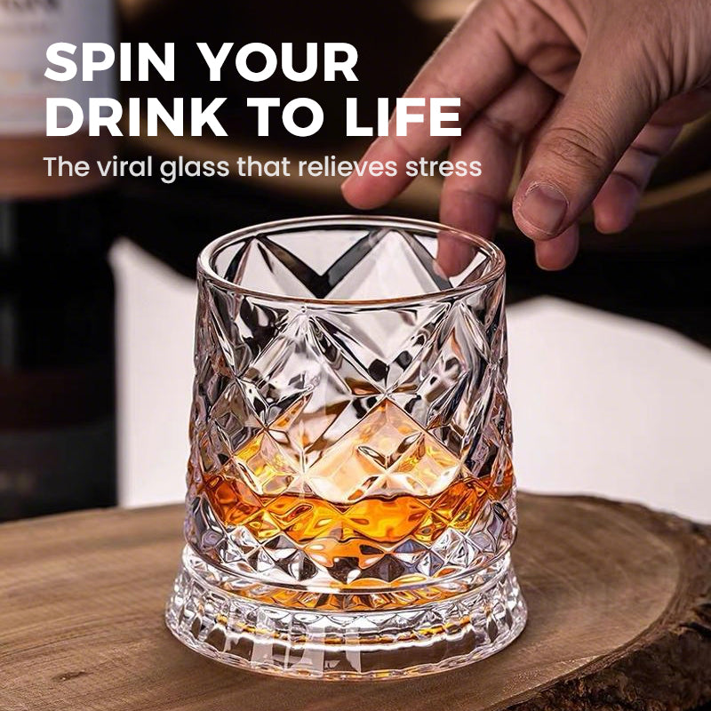 🥛💎Nieuwjaarsaanbieding 53% korting! ✨🔥 360° draaibaar whiskyglas
