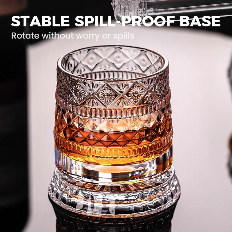 🥛💎Nieuwjaarsaanbieding 53% korting! ✨🔥 360° draaibaar whiskyglas