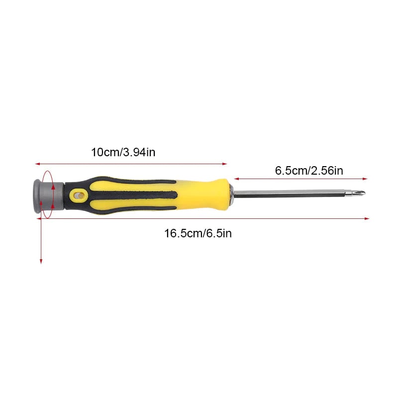 50% KORTING✨ 6-in-1 Multifunctionele Schroevendraaierset – Hoogwaardig CR-V Staal & Magnetische Bits (Perfect voor Huishoudelijke Reparaties & Elektronica!)