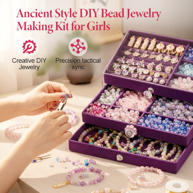 DIY-set voor het maken van kralenjuwelen in antieke stijl voor meisjes