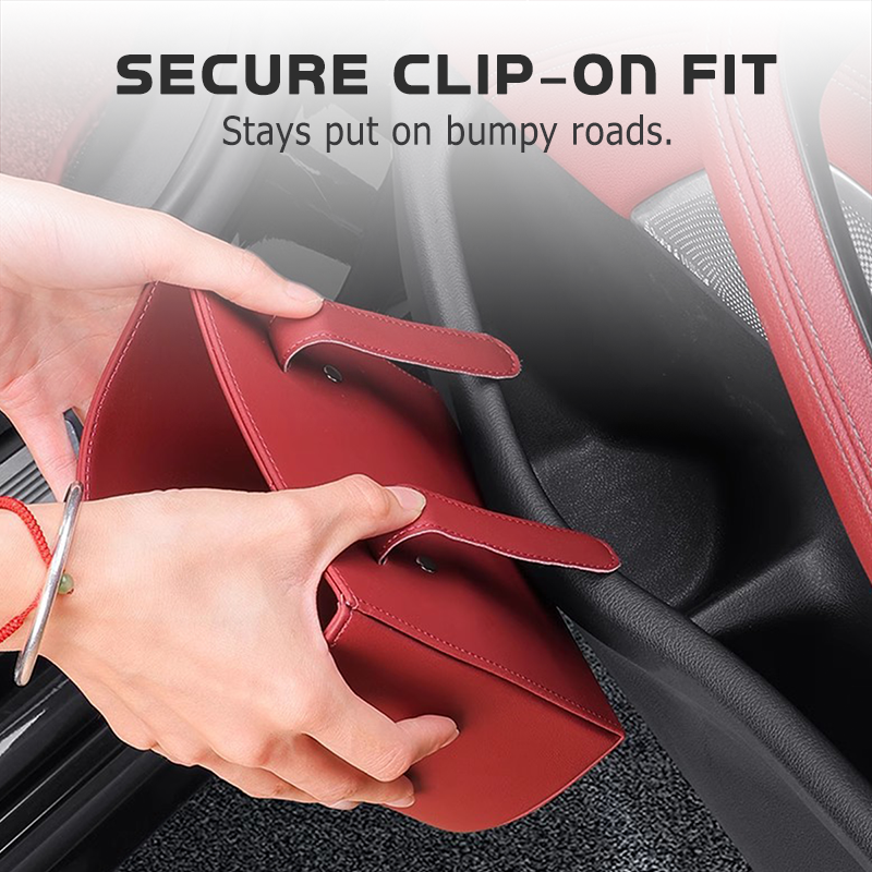 🥳2026 HOT SALE🥳💞50K+ VERKOCHT!🚗🧺 53% KORTING! Lederen autodeur bekerhouder – Brede opening, gemakkelijk bereikbaar voor drankjes en telefoon. Stevige clipbevestiging. Gemaakt van duurzaam PU-leer, sterk & stijlvol. 🛡️✨
