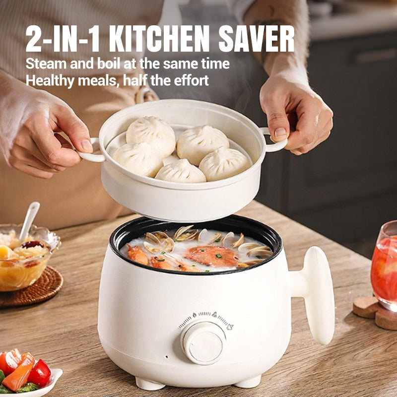 🔥 50% korting – Draagbare Multifunctionele Elektrische Pan! 🍲 6-in-1 Koken + Antiaanbaklaag + 3 Verwarmingsstanden