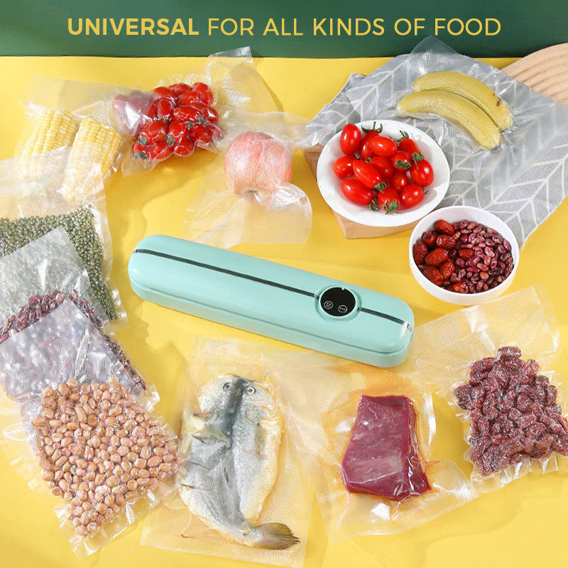 🔈✨ Nu 50% KORTING! 🐟🥬 Automatische Vacuümsealer voor Voedsel – Houd Eten Tot 5x Langer Vers!