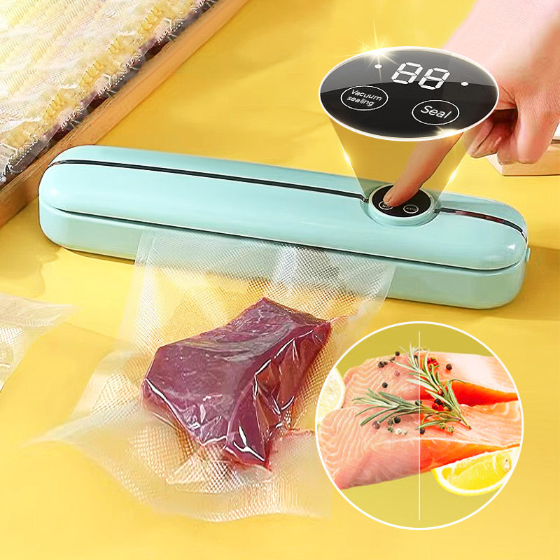 🔈✨ Nu 50% KORTING! 🐟🥬 Automatische Vacuümsealer voor Voedsel – Houd Eten Tot 5x Langer Vers!