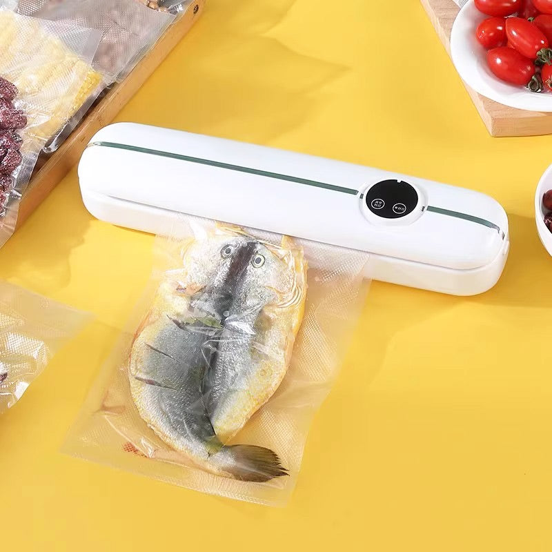 🔈✨ Nu 50% KORTING! 🐟🥬 Automatische Vacuümsealer voor Voedsel – Houd Eten Tot 5x Langer Vers!