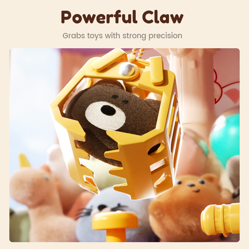 🐾 Schattige Dieren Klauwmachine voor Kinderen 🎉nclusief Knuffels & Capsulespeelgoed – Urenlang Speelplezier! 🧸✈️Gratis verzending