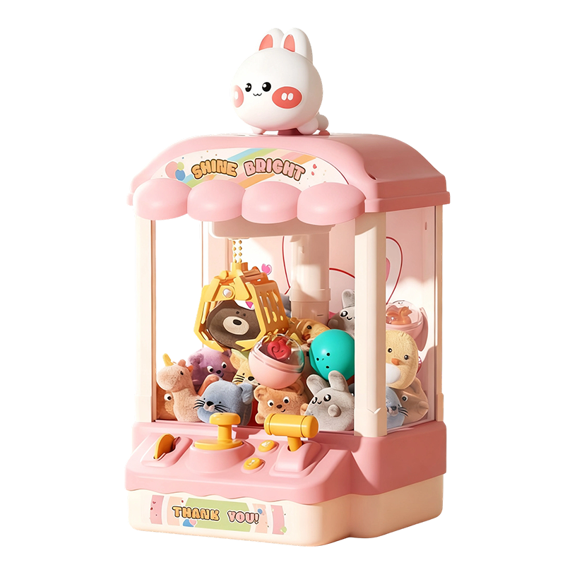🐾 Schattige Dieren Klauwmachine voor Kinderen 🎉nclusief Knuffels & Capsulespeelgoed – Urenlang Speelplezier! 🧸✈️Gratis verzending