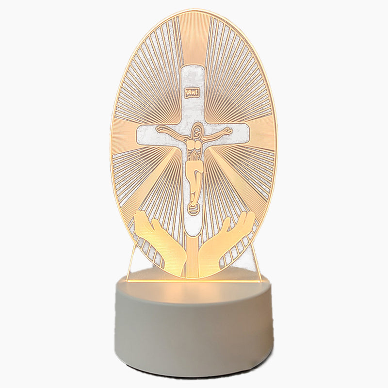 📢📢50% korting!! ⏰Jezus 3D Nachtlampje en Religieuze Cadeaus