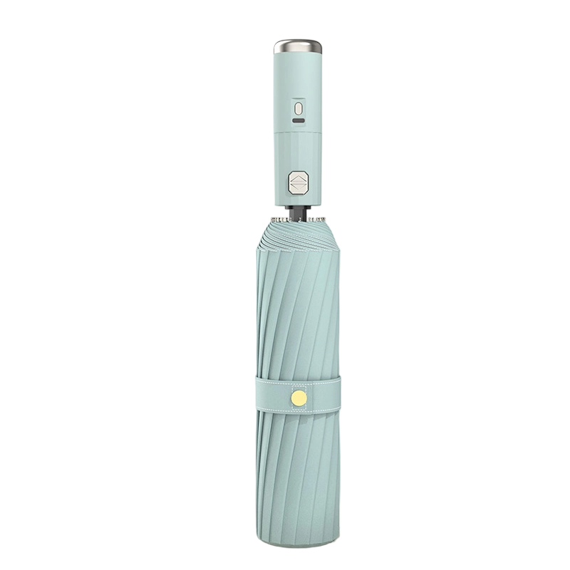 Automatik 2-in-1-Regenschirm mit integriertem Ventilator