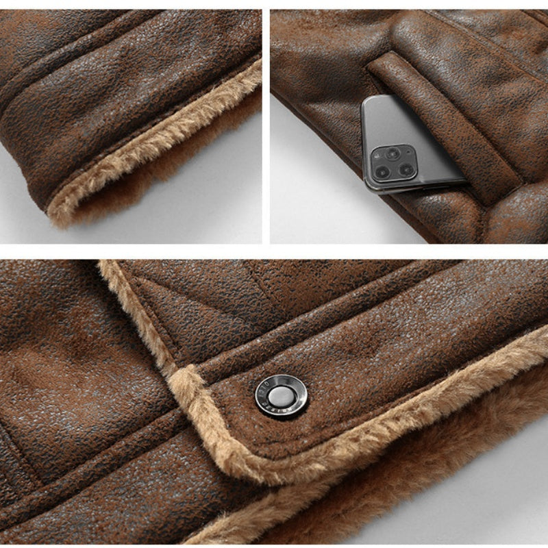 🔥Casual & Warme Heren Leren Jas – Stevig, Stijlvol & Comfortabel! 🚛Gratis Verzending