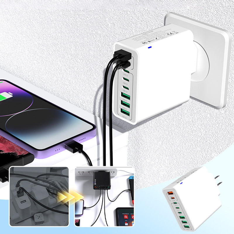 🎁2026 Nieuw binnen 50% KORTING💥🔌 High-Speed Charging! 150W Multi-poorts Snellader – Voor Thuis & Reizen