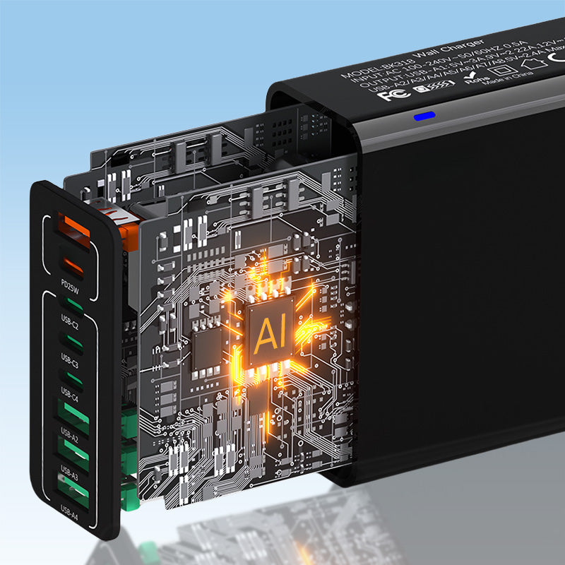 🎁2026 Nieuw binnen 50% KORTING💥🔌 High-Speed Charging! 150W Multi-poorts Snellader – Voor Thuis & Reizen