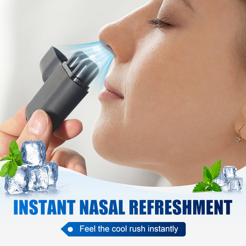 Aromatherapie dubbele neusinhalatorstick ❄️ Maakt je direct wakker met een diepe ademhaling, verhoogt je concentratie maximaal 🚀 en verdrijft slaperigheid in seconden.