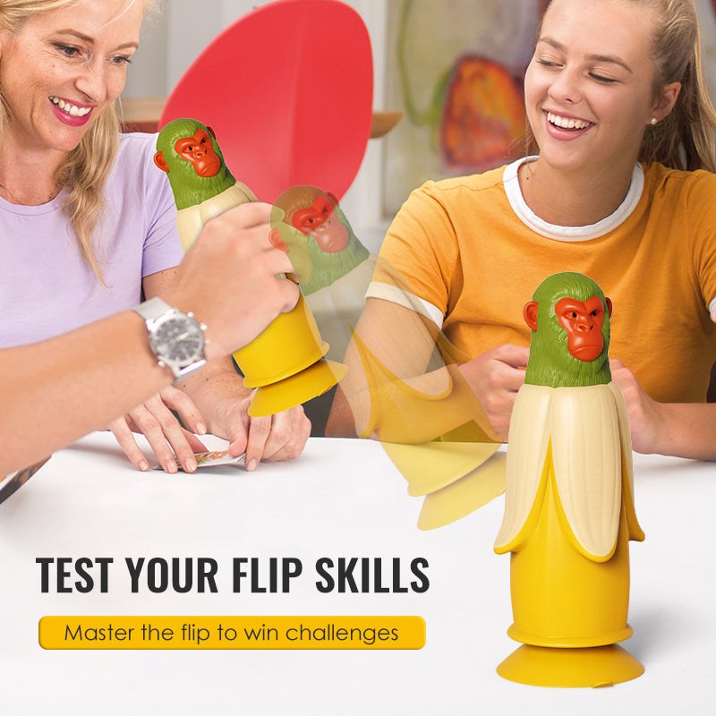 Exciting Flip-Standing Throwing Game - Banana Monkey VS Shark Man