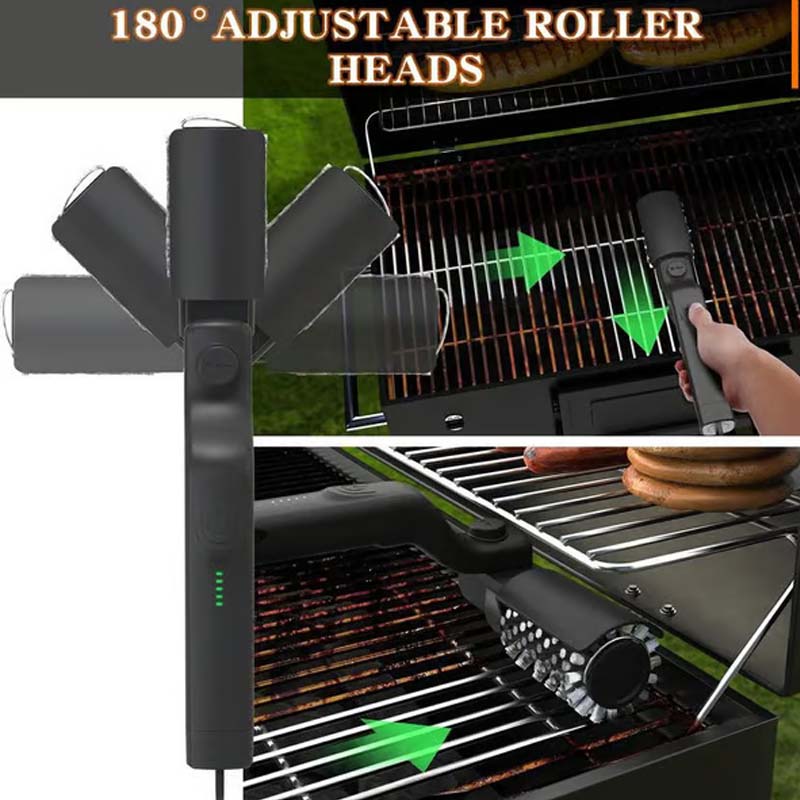 Draadloze elektrische barbecueborstelreiniger