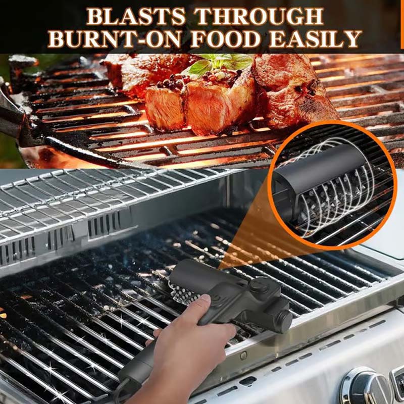 Draadloze elektrische barbecueborstelreiniger