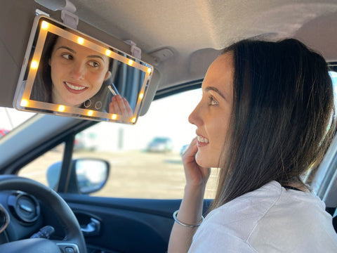 Car LED Makeup Mirror
