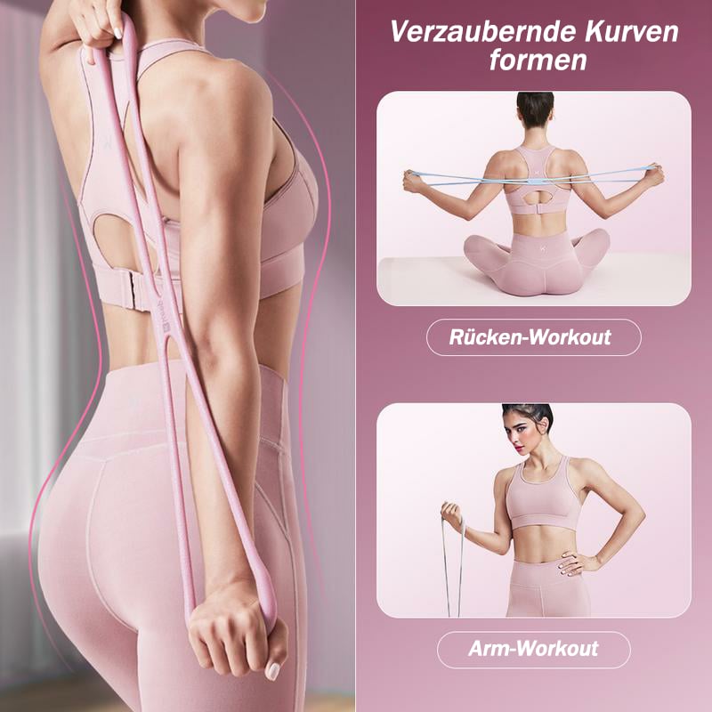 🔥Hot sale - 50% korting🔥Fitnessweerstandsbanden, figuur 8 fitnessbanden voor mannen en vrouwen
