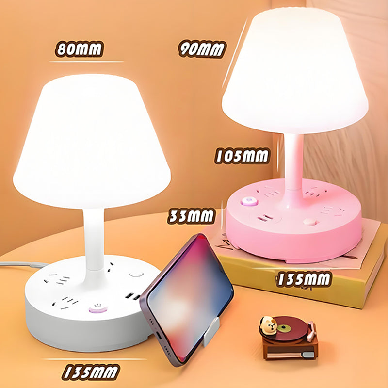 🔥Nieuw binnen 50% KORTING🎁Tafellamp met USB-poort en stopcontact