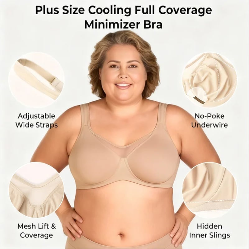 🎁2026 Nieuw binnen 50% KORTING💥Elegante, lichte BH voor dames met volledige bedekking in grote maten