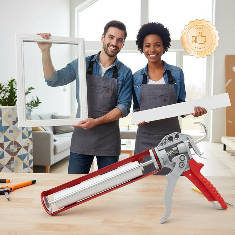 ⌛2026 Aanbieding: 50% korting 🔥 Voordeelpakket: Kitpistool met draaibare cilinder + kitverwijderaar