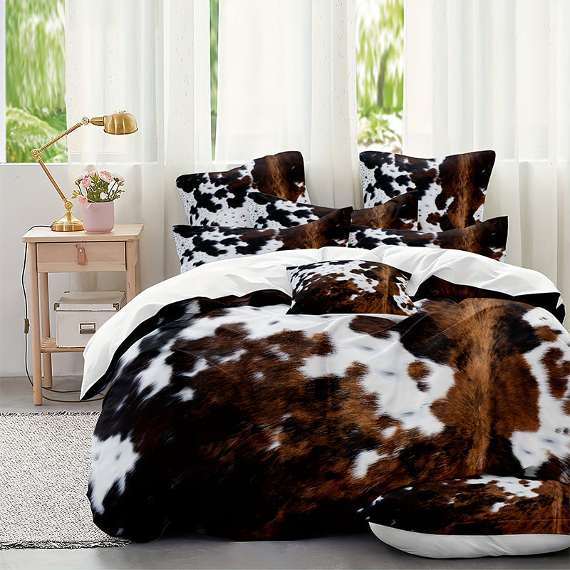 Dekbedovertrekset met koeienprint