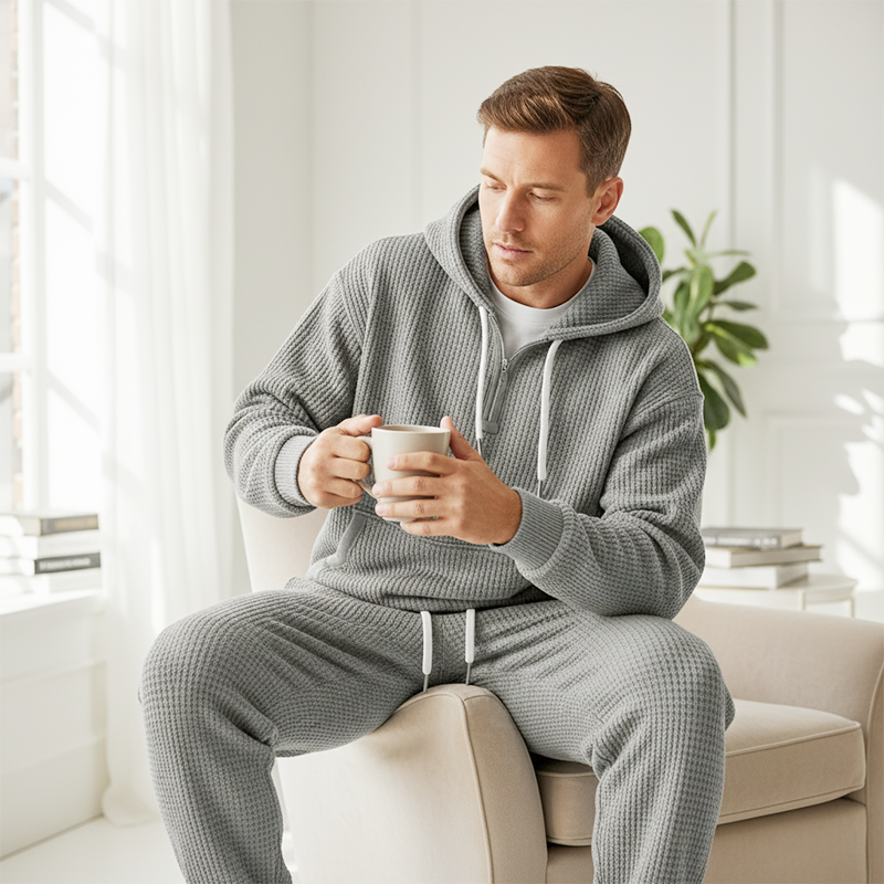 ✈️Gratis verzending Heren✨Beperkte tijd – 63% korting⏰ Hoodie & joggingbroek set